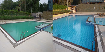 Before after pool